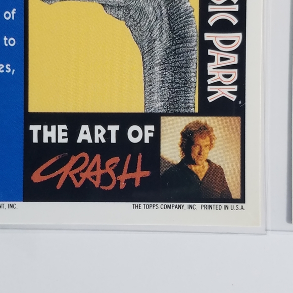 Vintage JP Topps Trading Cards Lot of 10 Jurassic Park Movie Cards Lot #7 - Picture 8 of 8